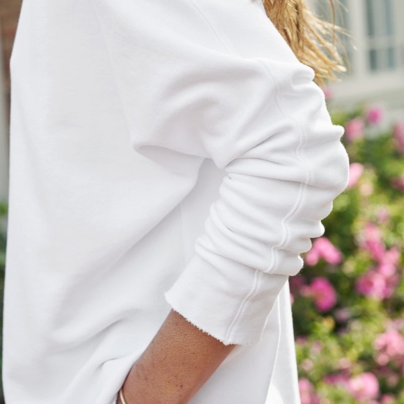 Frank & Eileen Effie Long-Sleeve Funnel Neck Capelet In White - Picture 2 of 10